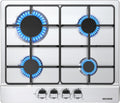 Plaque de cuisson WEHIMO, Plaque Gaz 4 Feuxs Inox, 58.5 cm, 50.5 cm, 5.5 cm, 7200W, 4 Brûleurs, 56cm, 48cm, 4 foyer, acier inoxydable, encastrable