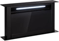 Hotte aspirante KLARSTEIN, acier inoxydable, Hotte de cuisine avec débit d'air boost de 604 m3/h, 60 cm, 8 modes, 8 niveaux, 8 vitesses, 90cm, 60cm