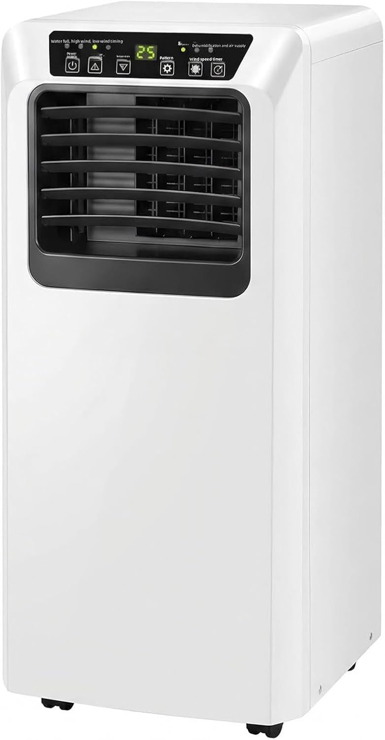 Climatiseur portable Faozhuo 3-en-1, télécommande, 9000 BTU, 42 dB, 9000BTU, 8000btu, Prise UK 3 br, éclairage LED, commande tactile, minuterie