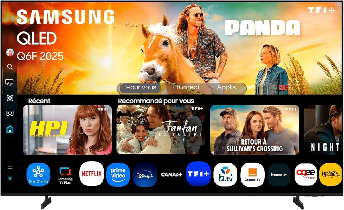 Samsung 55Q6F Téléviseur, 55 pouces, Wi-Fi, 138 cm, TV AI 55Q6F QLED 4K 55 pouces, 4K UHD