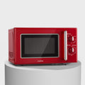Four micro-ondes, acier inoxydable, 1000 W, KLARSTEIN, 5 niveaux, 700 W, 25, 6 cm, 700/1000 W, 5 niveaux de puissance, 20L, 6cm, 3 fonctions, rouge