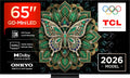 Téléviseur portable TCL, télécommande, 144HZ, 40W, 144 Hz, TVC QD MINILED FALD 65 UHD 4K 144HZ ONKYO 2.1 40W, éclairage LED, Dolby Vision
