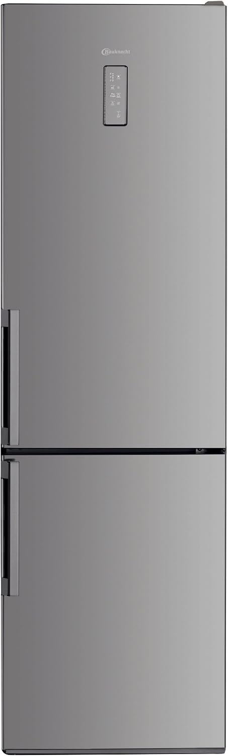 Réfrigérateur Bauknecht de222 de97, acier inoxydable, No Frost, 189 cm, 222 L, 97 L, 189 cm de haut, Espace frais de222 l, Congélateur KGNF 18 A3
