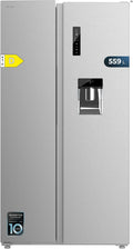 Cecotec Réfrigérateur, 177 cm, No Frost, acier inoxydable, 90 cm, No Frost Total, moteur Inverter, Classe D, Système Multi Air Flow