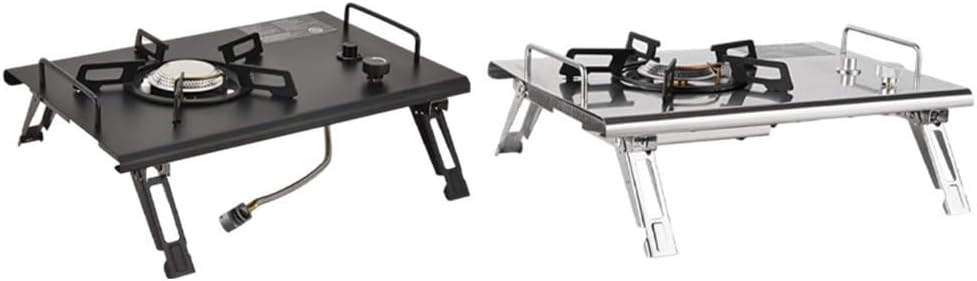 Jotekonoby Réchaud de camping, cuisinière d'extérieur portable, 4000 W, pliable, réglable, réchaud de randonnée pliable