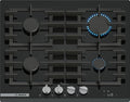 Bosch PRP6A6H40 Plaque de cuisson, 60 cm, verre, 9 niveaux, 3 kW, commande tactile, FlameSelect, allumage thermo