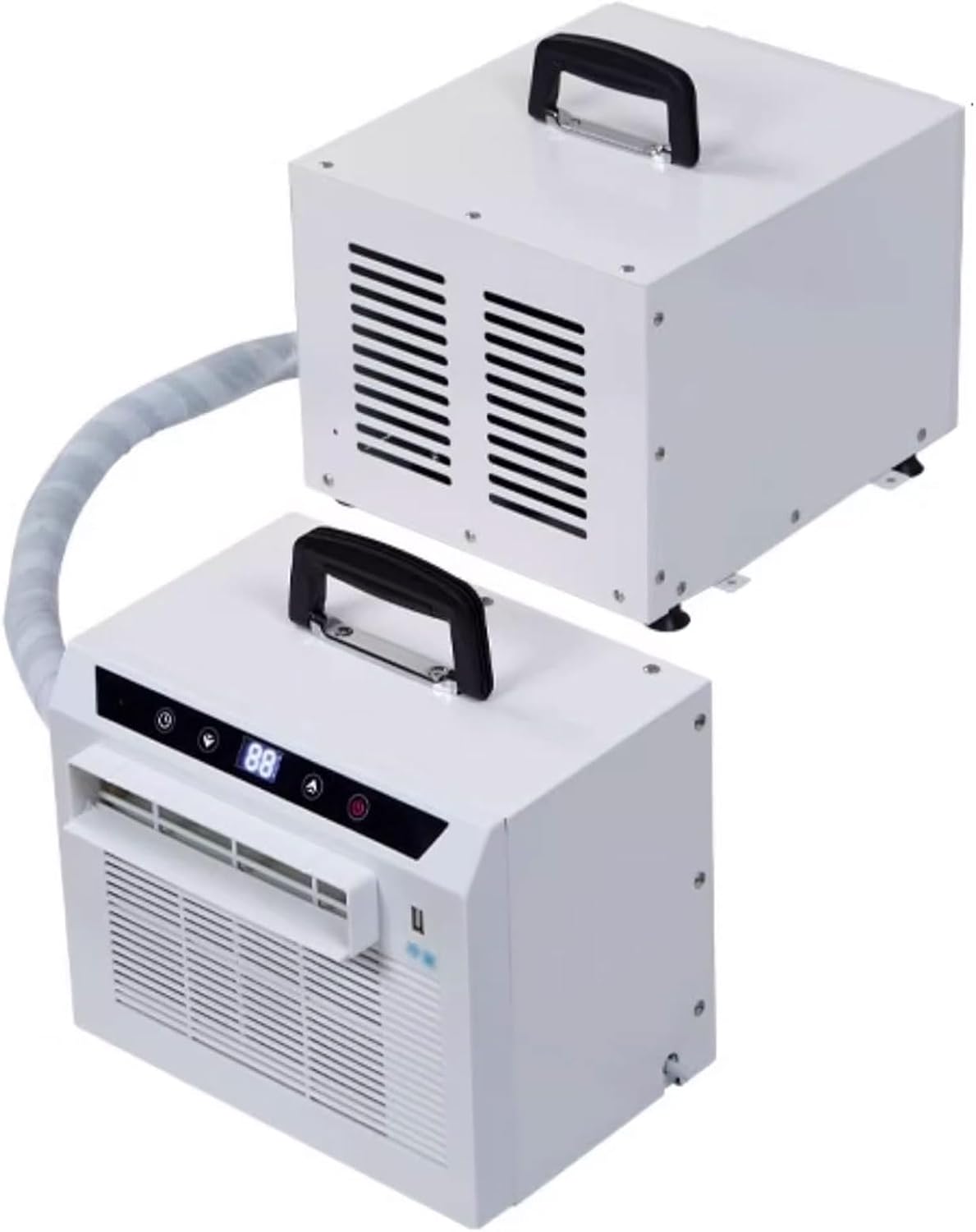 Climatiseur portable, 3000 BTU, télécommande, idéal pour tente, 130 m3/h, minuterie 12 h, débit d'air de 130 m3/h, Wi-Fi, camping-car