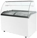 Iceshop Congélateur, 273L, acier inoxydable, 18°C, 6 Bacs à Glace, verre