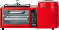 Mini four, 1 L, Knupis, 9 L, Machine à petit-déjeuner multifonctionnelle 3 en 1, minuterie, fonction gril, station de cuisson compacte