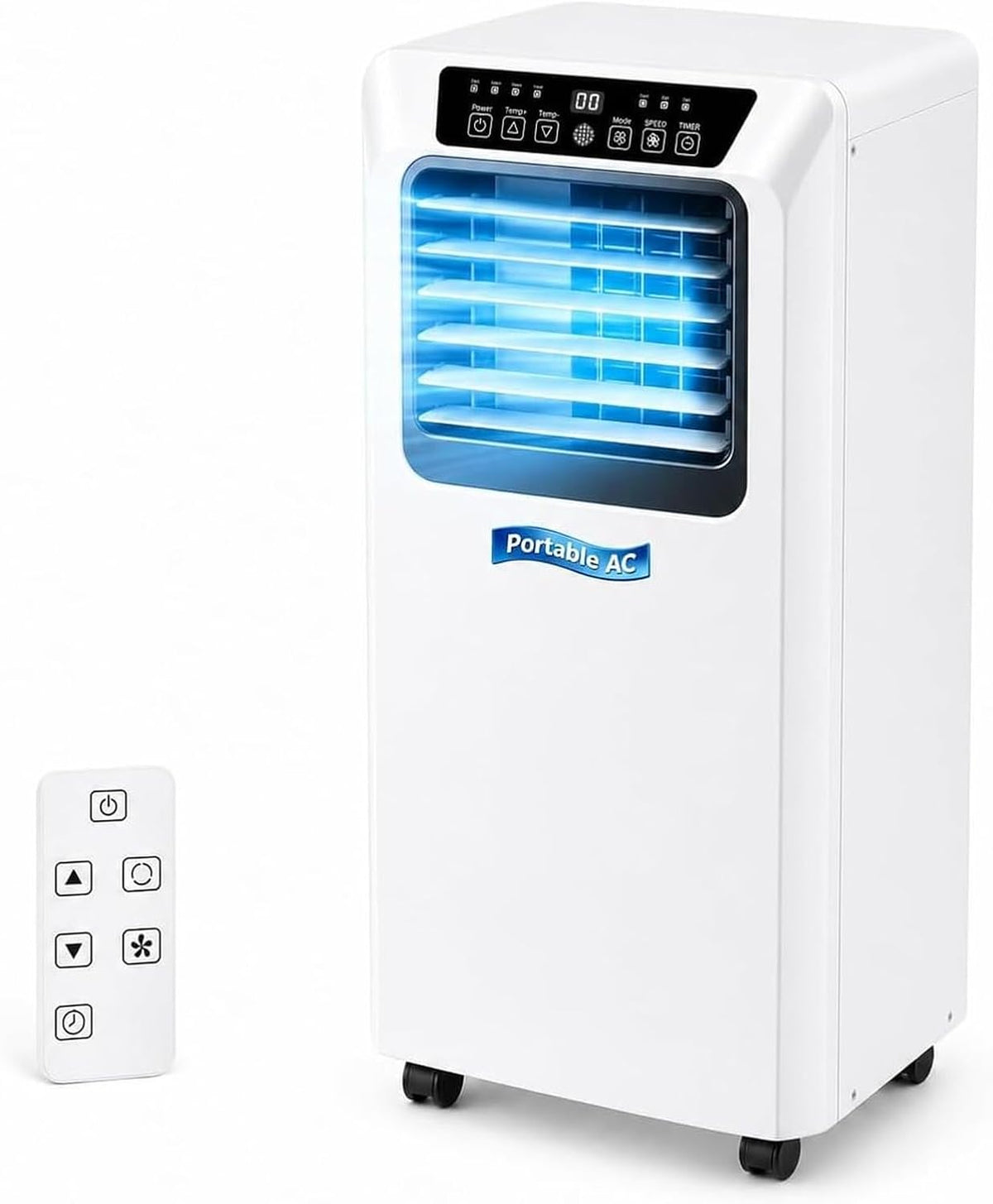 Climatiseur HUANQIN, télécommande, 9000 BTU, 7000 BTU, Unité AC Intelligente avec Modes Refroidissement Déshumidification Ventilation