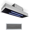 KLARSTEIN Hotte aspirante, 77 cm, télécommande, acier inoxydable, 3 niveaux, 4 W, 59 dB, télécommande et filtre à charbon actif, 410 m3/h, 75W