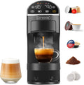 Machine à café CAPXSNOB Magician2 20Bar, éclairage LED, 28, 0 × 11, 4 × 28, 2 cm, Cafetière pour Maison & Bureau, 5 ml, 44mm, 1.2L, 80°C, 96°C, 20ml