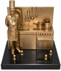 FGS Enseigne et affiches, 23cm, 17cm, Plaque funéraire Cuisinier et Son Fourneau Personnalisable