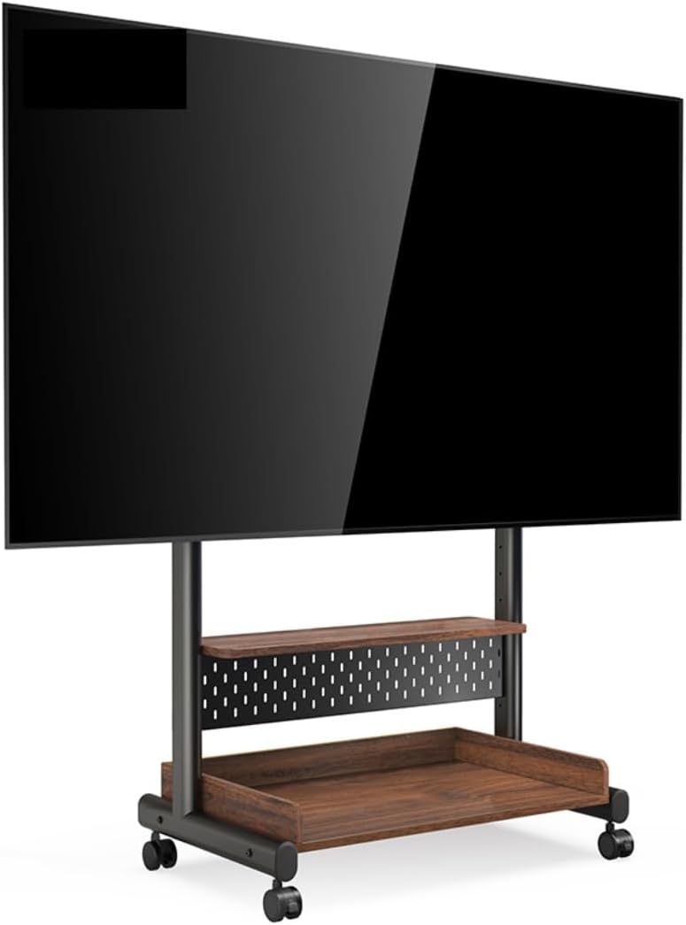 Support TV sur pied, éclairage LED, 85 Pouces, RUVOO, 400 × 600 mm, 100 mm, 400 mm, 85pouces, 1036mm, 1406mm, réglable, Support TV Avec Roulettes