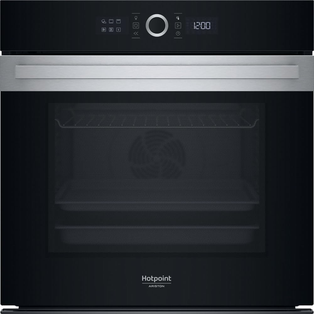 Hotpoint Four encastrable, acier inoxydable, 56, 4 cm, 73 L, H 59, 7 x L 59, 5 x P 56, 4 cm, HAOI5S8PM0XA, 73L, 2 °C, pyrolyse, minuterie, Hydrolyse