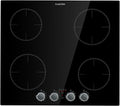 KLARSTEIN Plaque de cuisson, 9 niveaux, réglable, 6000W, 4 Foyers, Plaque Induction Encastrable de 6000W, Plaque 4 Feux, Plaques