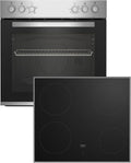 Beko Cuisinière, 60 cm, acier inoxydable, 180 mm, 140 mm, 1700 W, 9000 W, 5 cm, 4 cm, 74 l, 2000 W, 1200 W, largeur 60 cm, 74L
