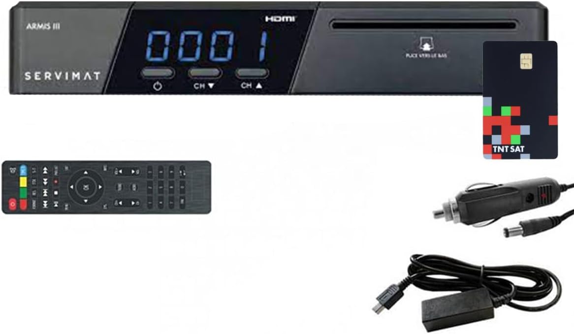 Récepteur TV satellite, 12 V, Servimat, 19 V, 12V, 230V