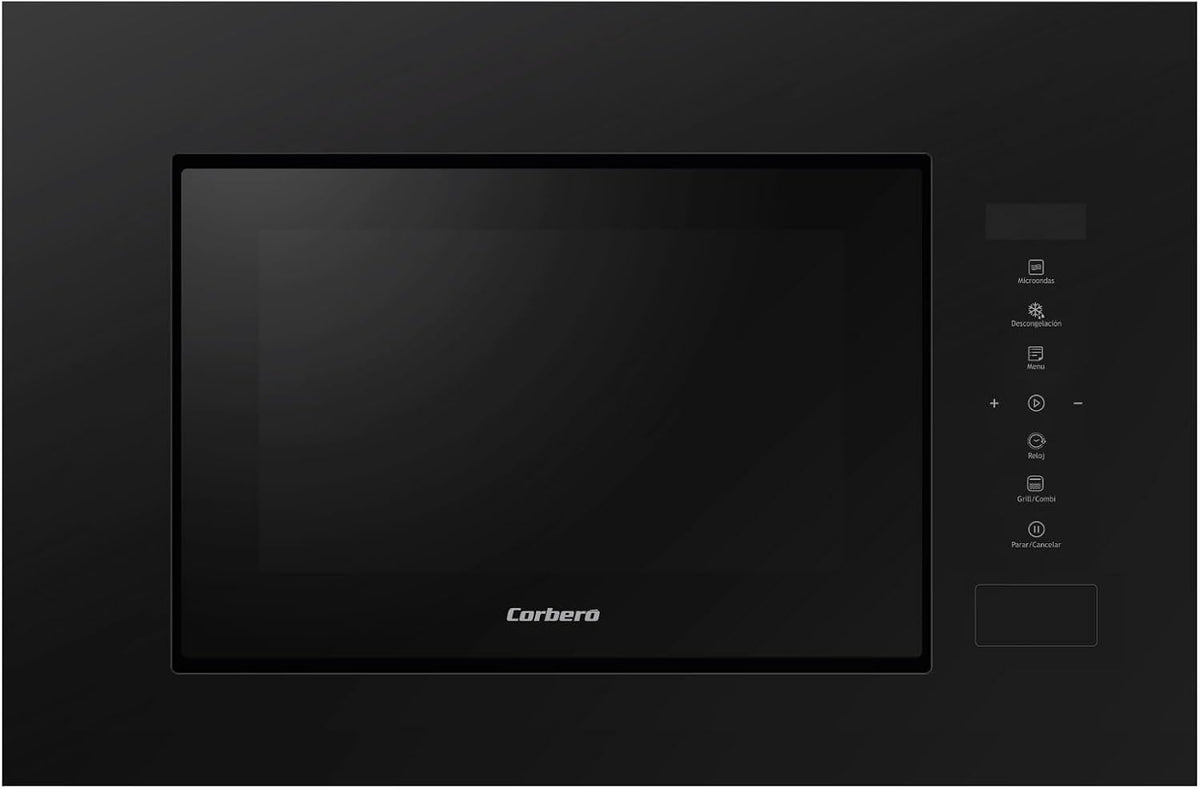 Four micro-ondes, 20 L, Corbero, 700 W, 10 Niveaux, Capacité 20 L, Puissance 700 W, CMICG520GLNI, Minuterie 95 min, encastrable, Auto Menu