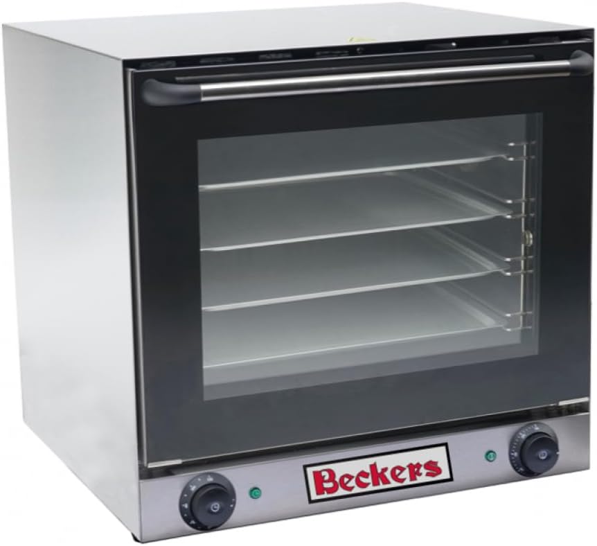 Beckers Four encastrable, 60 L, 460 × 370 × 350 mm, 595 × 570 × 570 mm, 660 × 640 × 640 mm, 2670 W, 230 V, 440 × 315mm, 4 Grilles