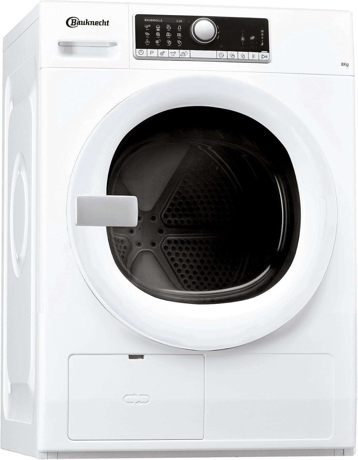 Bauknecht Sèche-linge, Programme ultra doux pour textiles très délicats, 8 kg, Blanc, pompe à chaleur, fonction vapeur