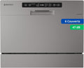 Lave-vaisselle GEDTECH GLV6T47SL, 47 dB, 6 couverts, couleur gris, Départ différé