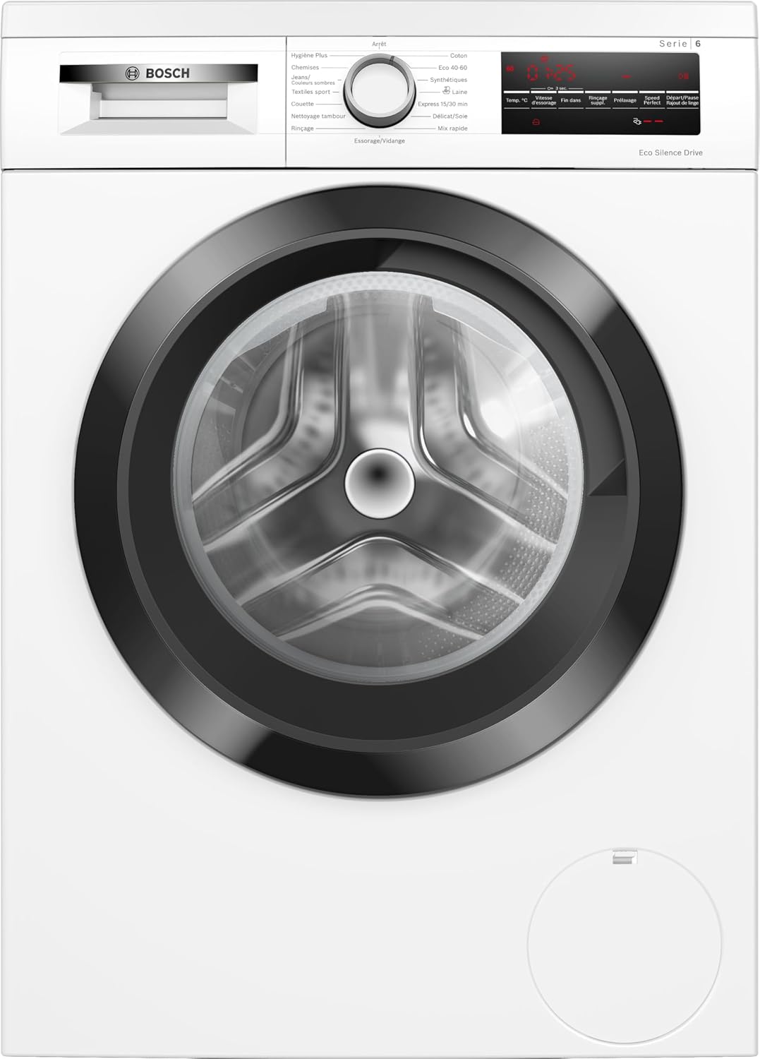 Bosch WUU28T69FR Lave-linge, 1400 tr/min, éclairage LED, 9 kg, 72 dB, 65 l, max. 1400 tr/min, 90°C, 60°C, Série 6