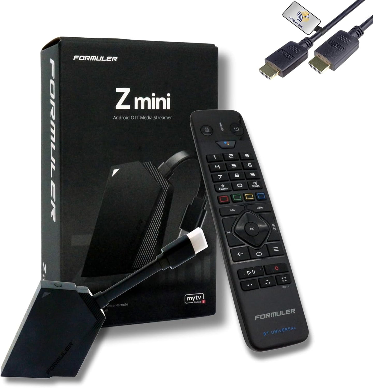 Lecteur multimédia streaming, télécommande, HDR10 DDR4, HTS e-com, Formuler Z Mini 4K Android 12, 2GB DDR4, Widevine L1, MYTVOnline3, Wi-Fi, WiFi