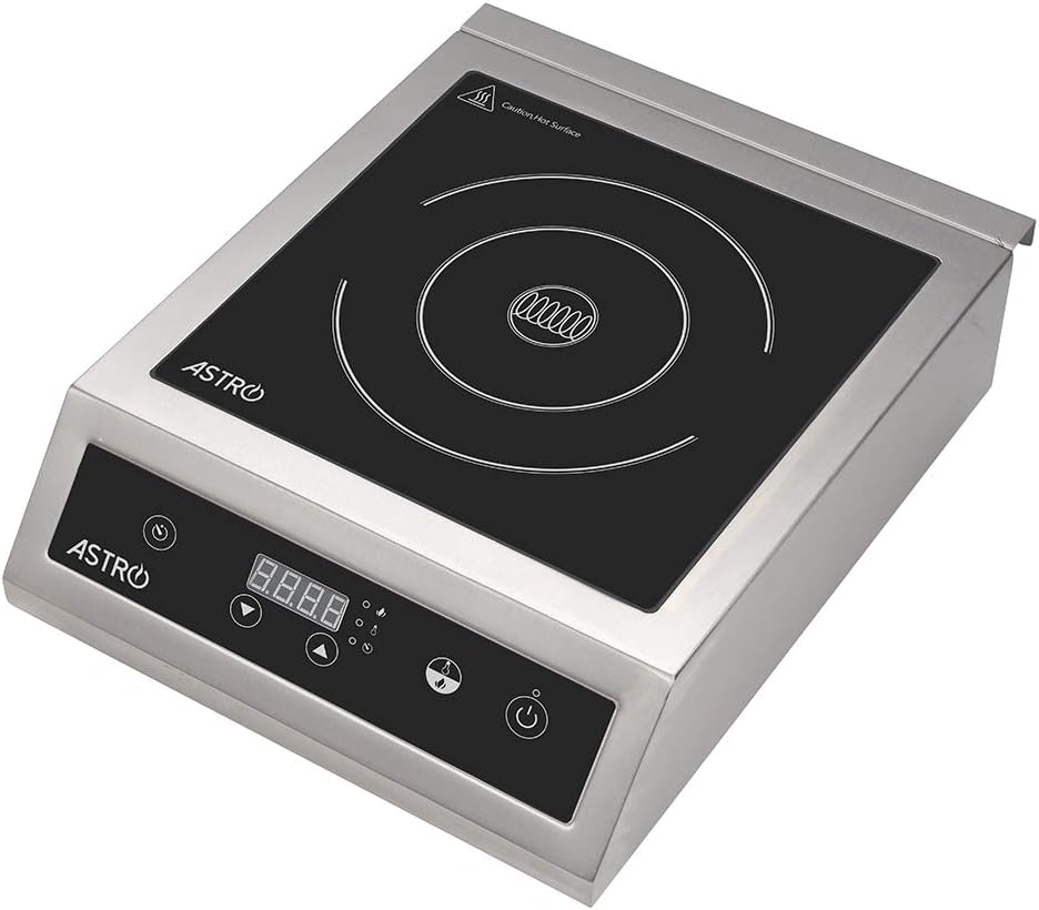 Plaque à induction Astro, 3500 W, 26 cm, 10 niveaux, 3.5 Kw, 3500W, 240°C, 3.5kW, 2kW, Puissance 3.5 Kw, minuterie, Commandes Tactiles