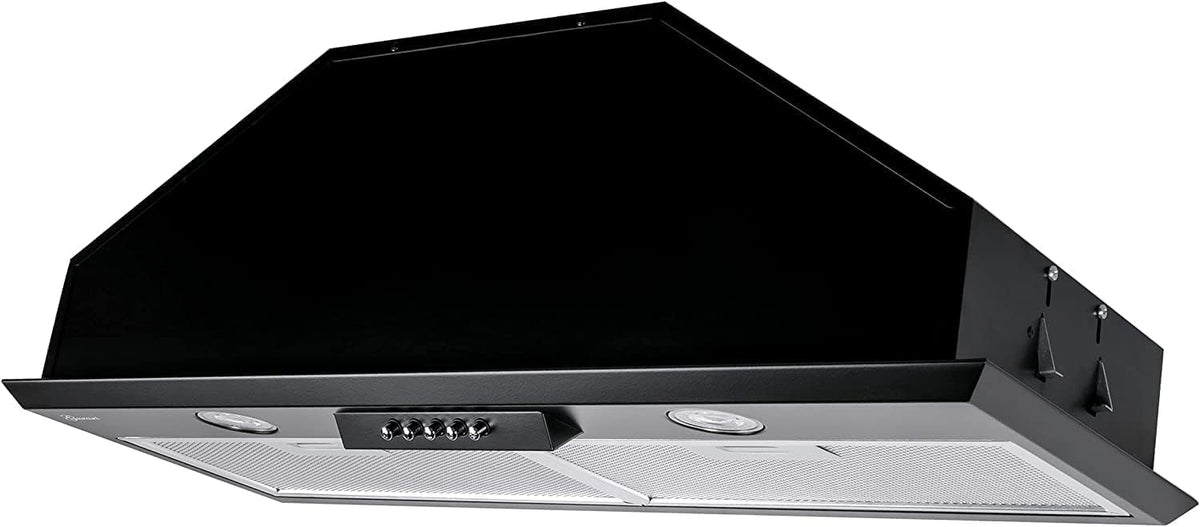 Hotte aspirante Gurari, éclairage LED, Hotte encastrable 70 cm Noir 1000 m3/h, 3 W, 60 cm, 700 mm, 235 mm, 280 mm, 150 mm, 206 W, 49 dB