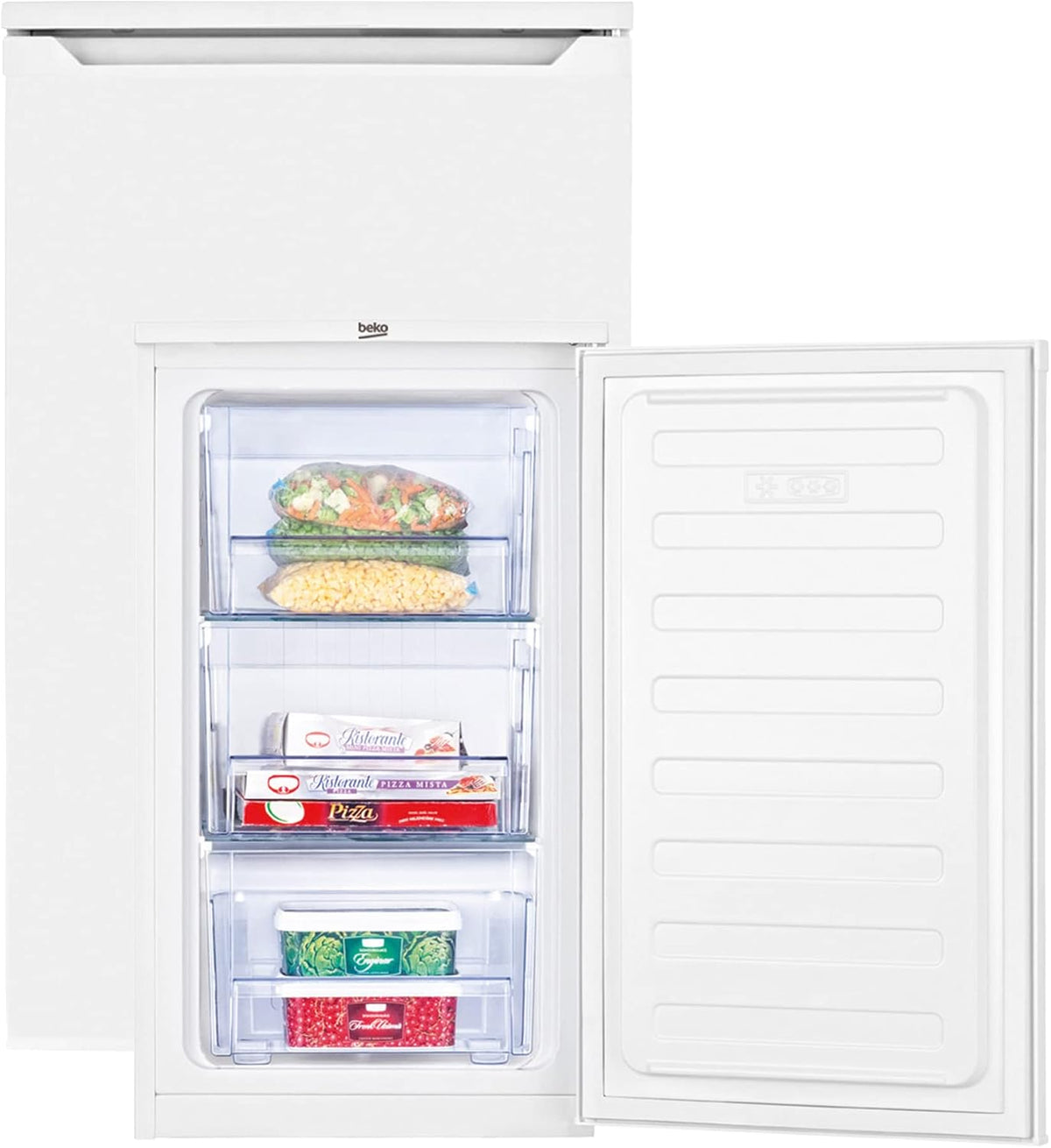 Congélateur Beko FS166020, 65 L, 15 °C, pose libre, encastrable