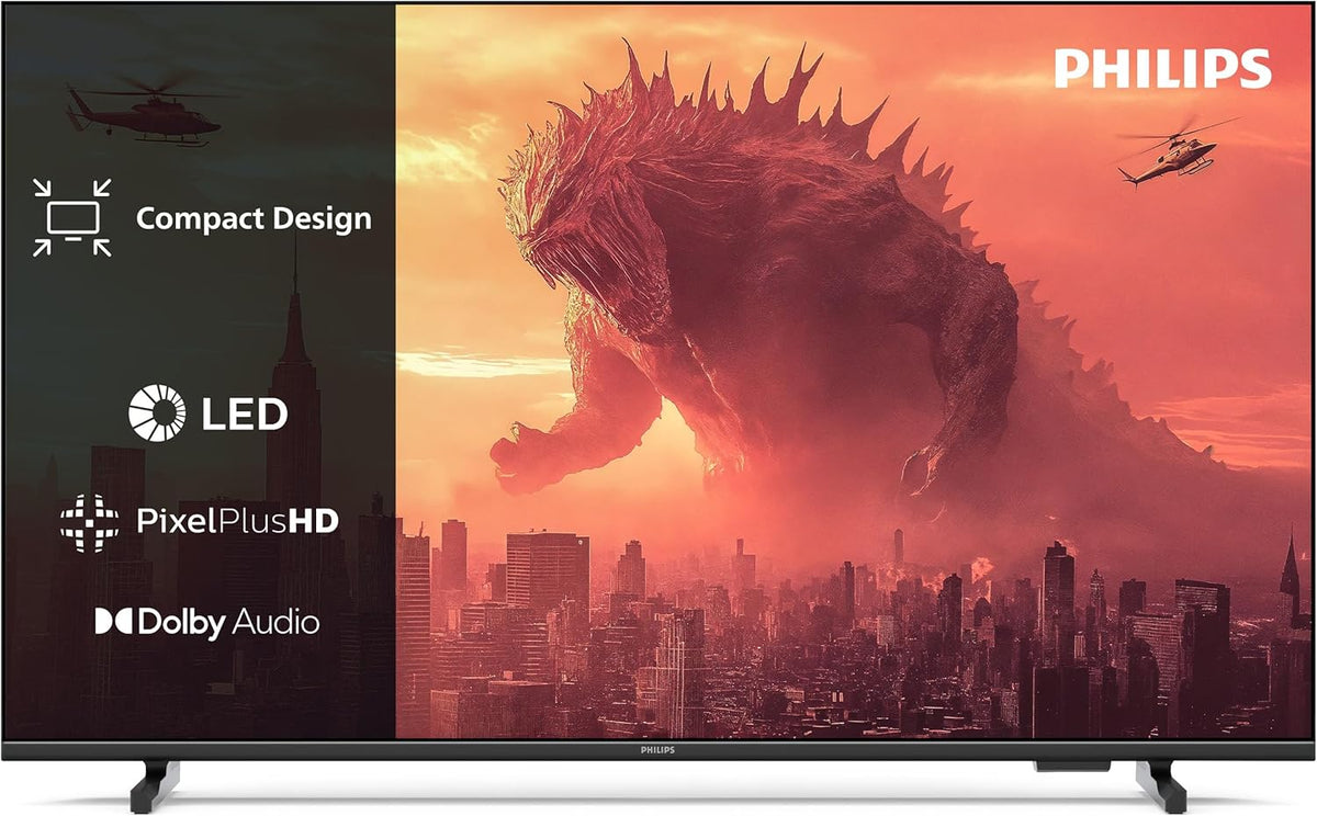 PHILIPS 43PFS5500 Téléviseur, Écran 43 Pouces avec Pixel Plus, 43PFS5500 FHD LED TV, 4K UHD, éclairage LED, Mini LED, OLED, QLED