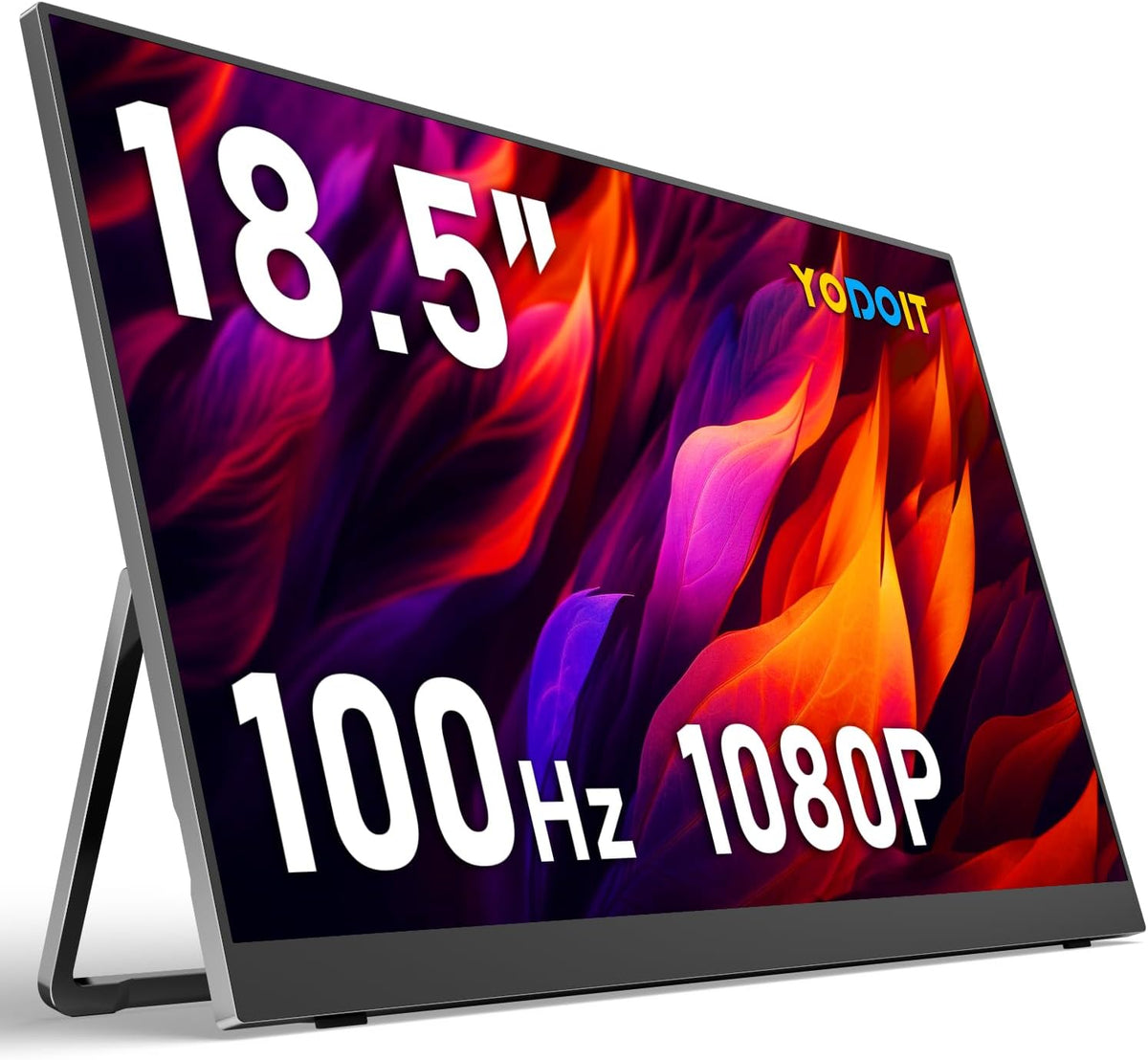 Yodoit Moniteur PC, 18, 5 Pouces, 1 cm, 100 Hz, Écran portable 18, 5' 100 Hz