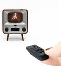 Téléviseur portable, télécommande, TinyTV 2 Mini TV rétro portable, TinyCircuits, contrôles par boutons + télécommande, Écran IPS 1, 14', marron