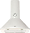 Hotte aspirante Gurari aspirante1000, Hotte murale design 60 cm Blanc GCH 046, Hotte de Cuisine mode recyclage ou évacuation de l'air, 3 niveaux