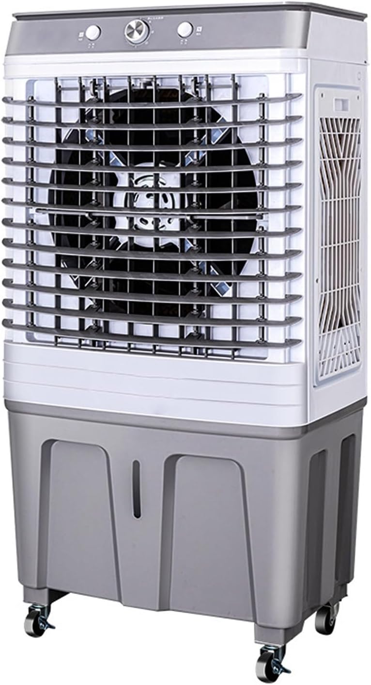 Climatiseur, pour Patio, 200 W, 60 L, 200W, Refroidisseur d'air par évaporation 4 en 1, Ventilateur de climatisation Industriel à Oscillation de 120 °