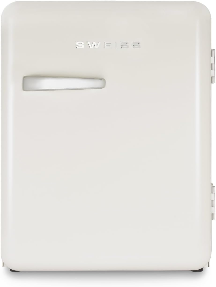 SWEISS WEISS8 Mini réfrigérateur, 24 dB, Température réglable 6°-15°C, Réfrigérateur Silencieux 24 dB pour Chambre, 54 cm, 31L