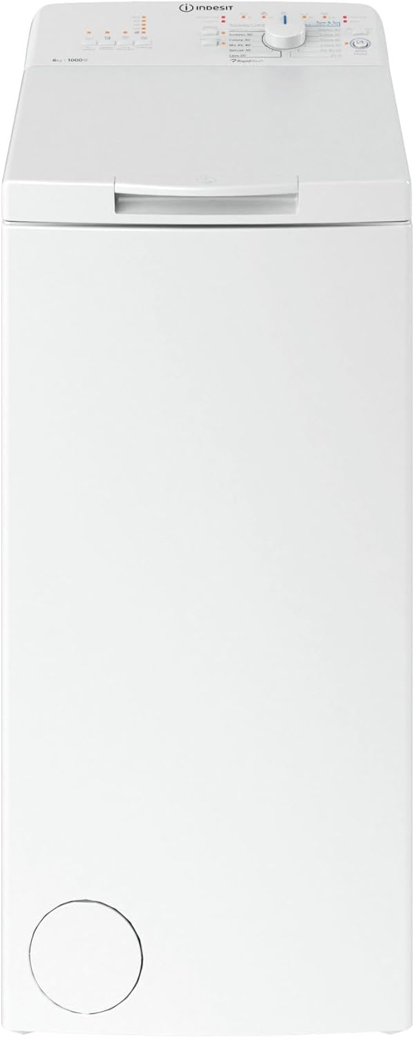 Indesit L60400 Lave-linge, 60 cm, 1000 tr/min, 6 kg, 90 × 40 × 60 cm, 900 × 400 × 600 mm, 940 × 450 × 700 cm, 76 cm, 100 tr/min, 20 °C, blanc