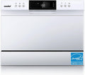 COMFEE' Lave-vaisselle compact, verre, 6 couverts, portable, de comptoir Lave-vaisselle portable, Energy Star